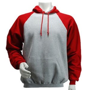 Grey & Red Hoodie