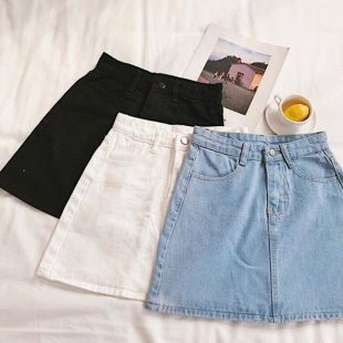 3 PCS Jeans Shorts Set